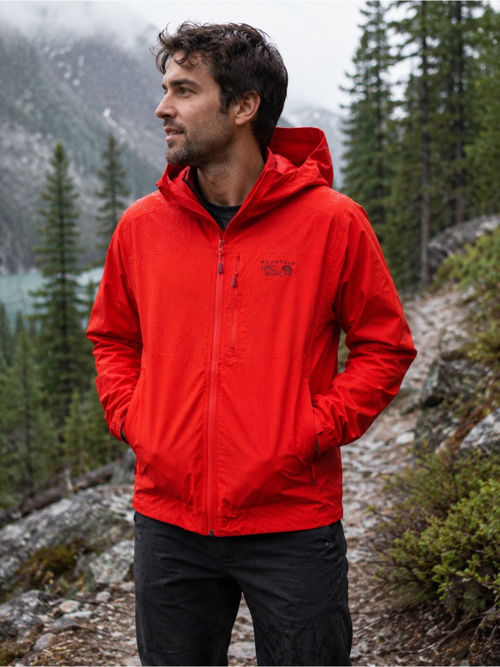 Mountain Hardwear Stretch Ozonic Waterproof Rain Jacket Men’s